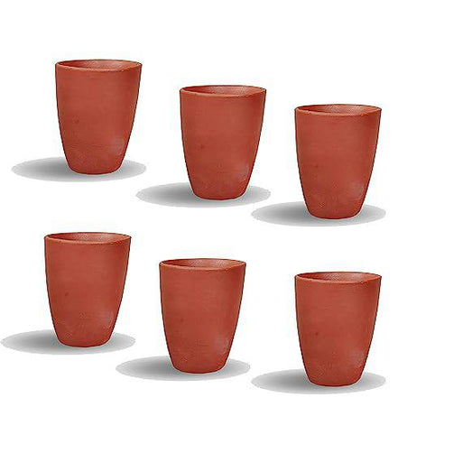 Terracotta Water Drinking Glass (6 Glass only) - FromIndia.com