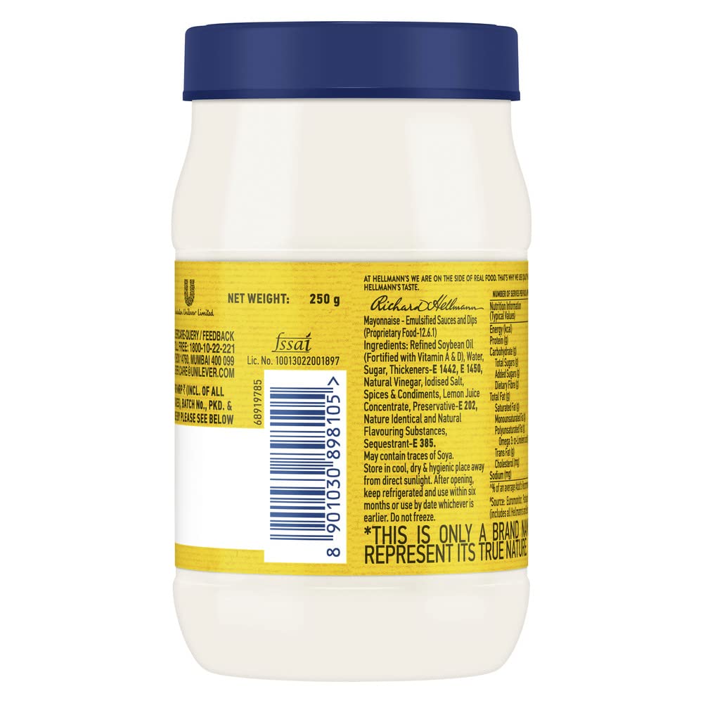 Hellmaans Real Mayonaise Creamy & Rich Tasting - 250 g