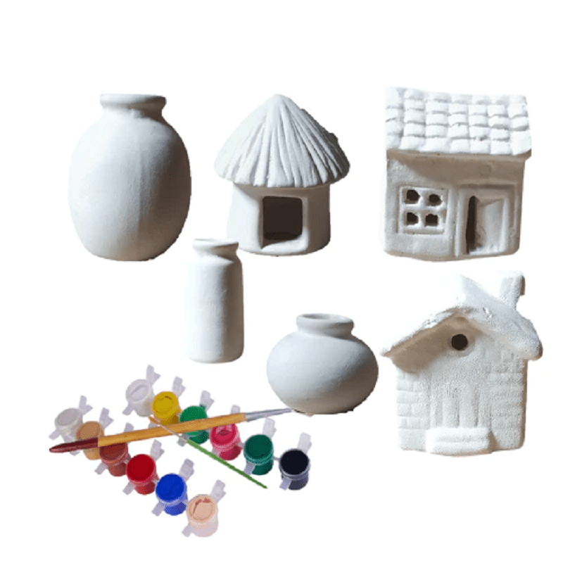 Kids Pottery Coloring Sets