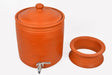 Village Decor Handmade Earthen Clay Water Pot With Lid & SS tap (7 litre) - FromIndia.com
