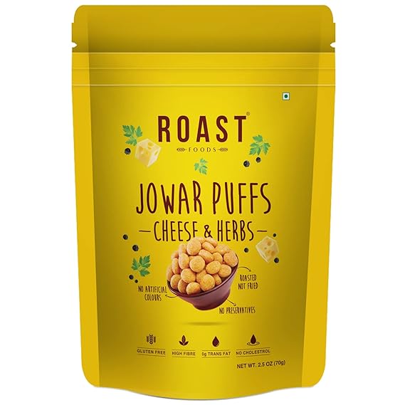 Roast Foods Jowar Puff Cheese & Herbs - 70 g