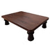 Manai Palagai / Wooden Sitting Stool - D1 - Teak Colour - FromIndia.com