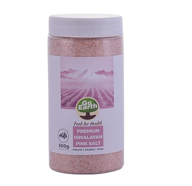 Go Earth Premium Himalayan Pink Salt Jar ( Certified ORGANIC) - 500 g