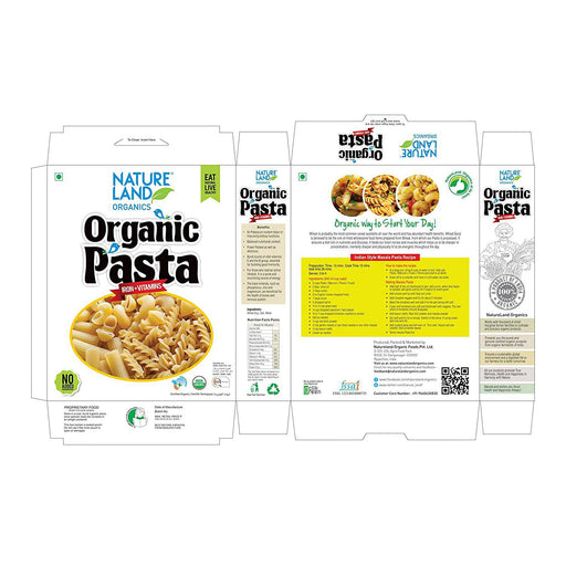 Natureland Organics Pasta Fusilli 250 gm - FromIndia.com