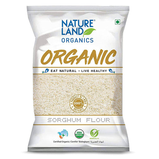 Natureland Organics Sorghum / Jowar Flour 500gm - FromIndia.com