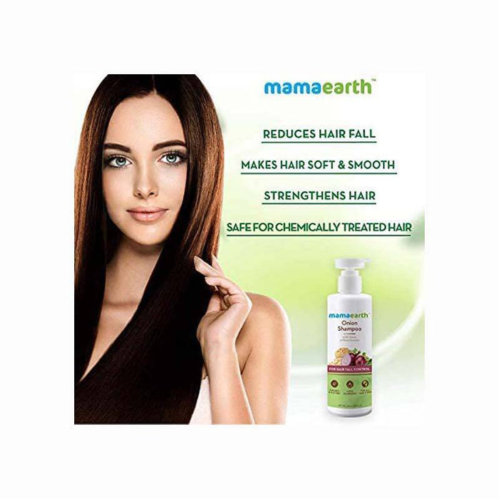 Mamaearth Onion Shampoo-Pump-250 ml - FromIndia.com