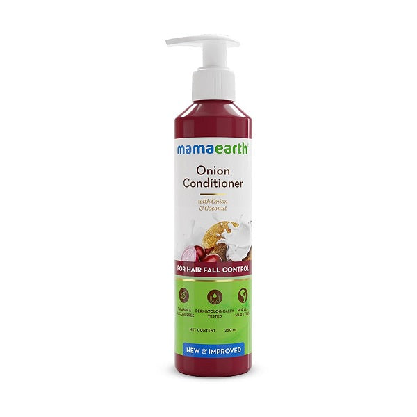 Mamaearth Onion Conditioner for Men & Women Hair Fall Control & Fast Hair Growth Works for Dry & Frizzy Hair  - 400 ml