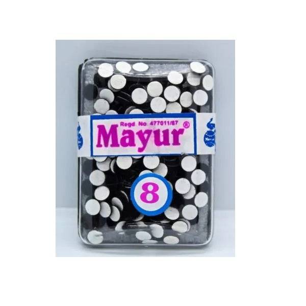 Mayur Sticker Kumkum Bindi Size 8  - Set Of 2