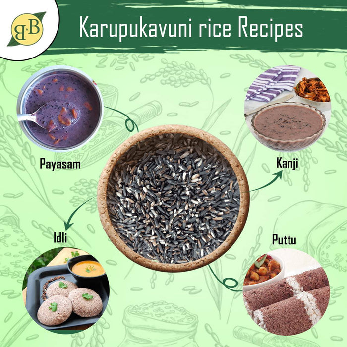Karuppukavuni Rice 1 kg-Meiporul - FromIndia.com