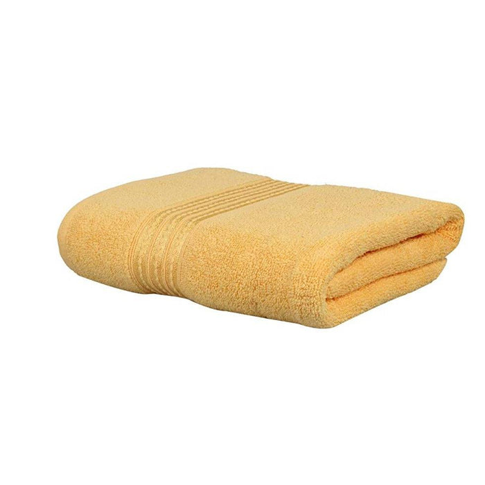 Microcotton Remy Base Bath Towel Lemon Yellow - FromIndia.com