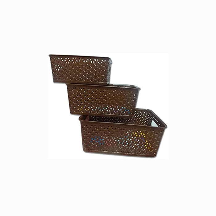 Multipurpose Smart Shelf Basket  - Set of 3