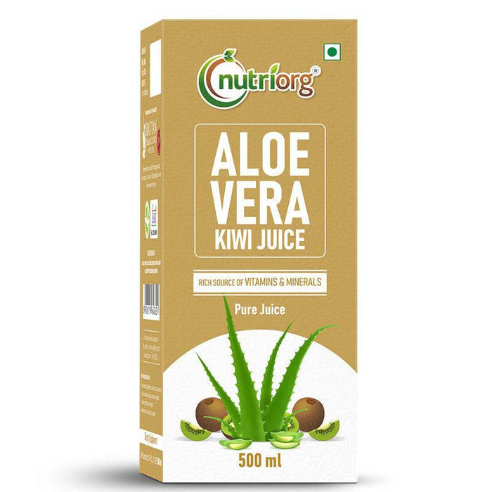 Nutriorg Aloevera Kiwi Juice 500ml - FromIndia.com