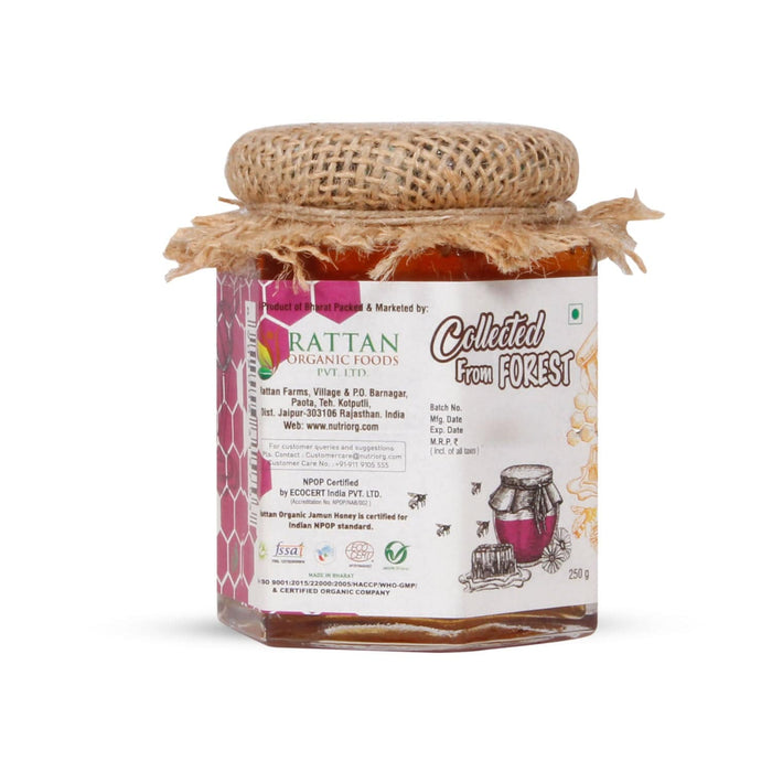 Nutriorg Honey with Jamun Flavor(Certified Organic)  - 250 g