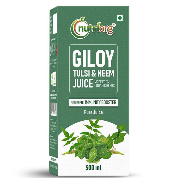 Nutriorg Giloy with Neem Tulsi Juice 500 ml - FromIndia.com