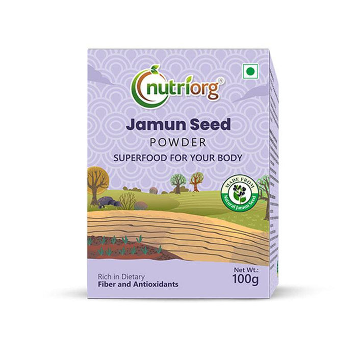 Nutriorg Jamun Seed Powder 100g - FromIndia.com