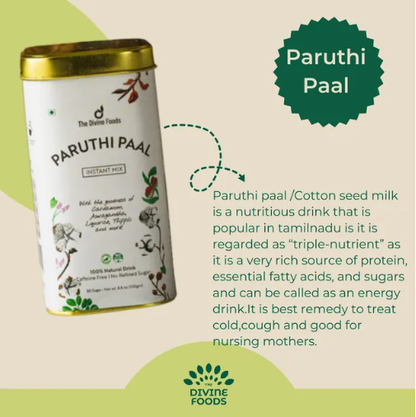 The Divine Foods Paruthi Paal Cotton Seed Latte Mix - 250 g