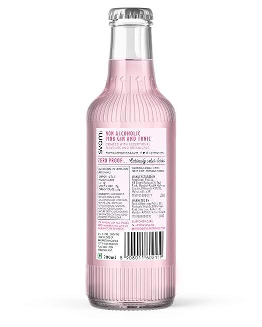 Svami Non Alcoholic Pink Gin & Tonic - 200 ml