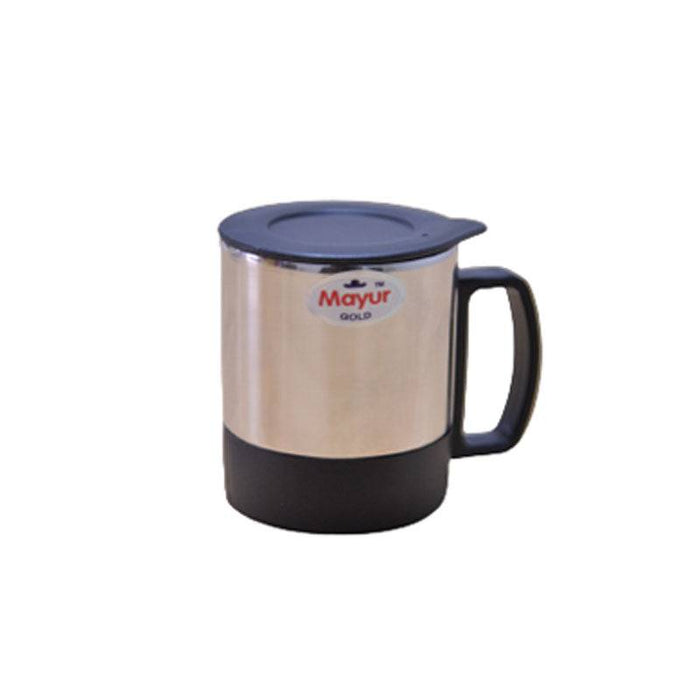 Stainless Steel Coffee Mug With Lid - 1 pc