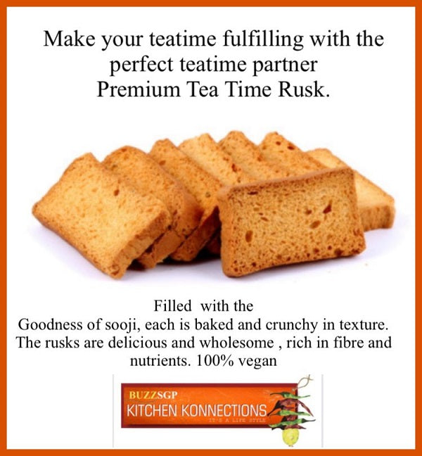 Buzzsgp Kitchen Konnections Premium Tea Time Rusk - 400 g