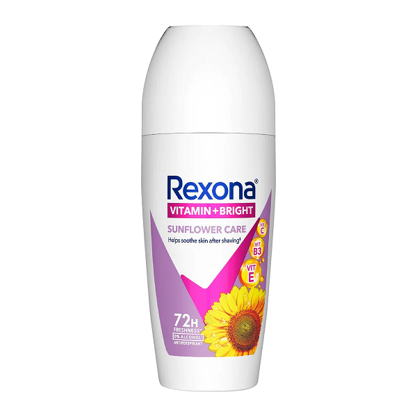 Rexona Women Vitamin + Bright Sunflower Care Antiperspirant Deodorant Roll On  - 50 ml