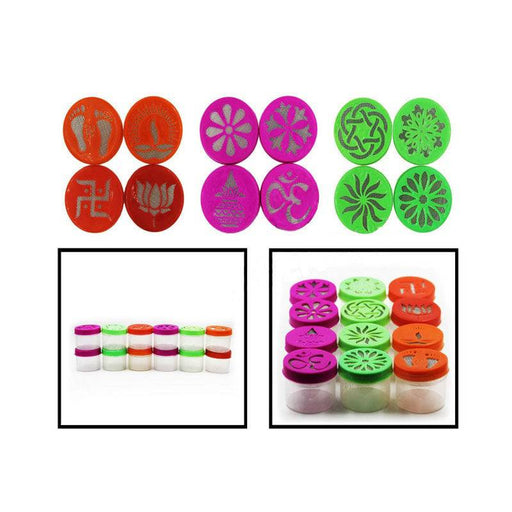 Stamp Set - Round 12 pieces - FromIndia.com