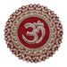 Round Velvet Aasan Mat for Pooja - 8 inch Dia - FromIndia.com