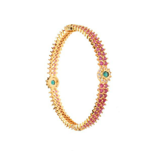Synthetic Ruby Stone Bangle - FromIndia.com