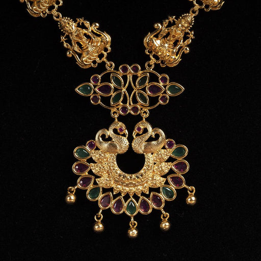 Astalakshmi Floral Chain With Swan Pendant - FromIndia.com