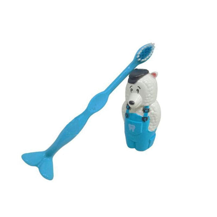 Farm Sheep Animal Cartoon Toy manual Tooth Brush For Kids (Blue) - 1 pc