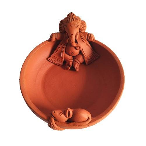 Kulturestreet Baby Ganesha & Mouse on a Coracle Boat - 1 pc