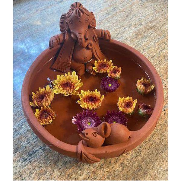 Kulturestreet Baby Ganesha & Mouse on a Coracle Boat - 1 pc