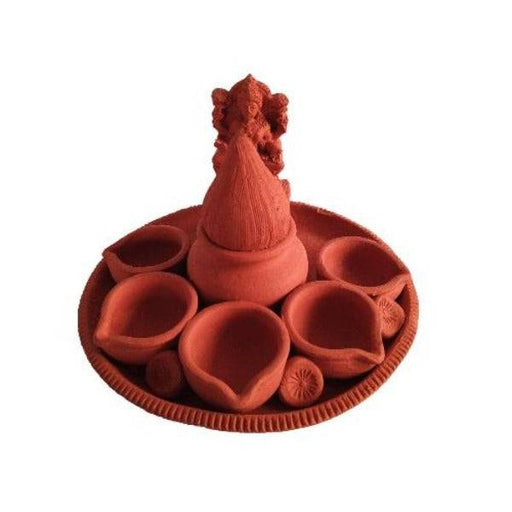 Kulturestreet Mahalaxmi Kalash Pancha Dipa (Kalasa)  Puja Decor - FromIndia.com