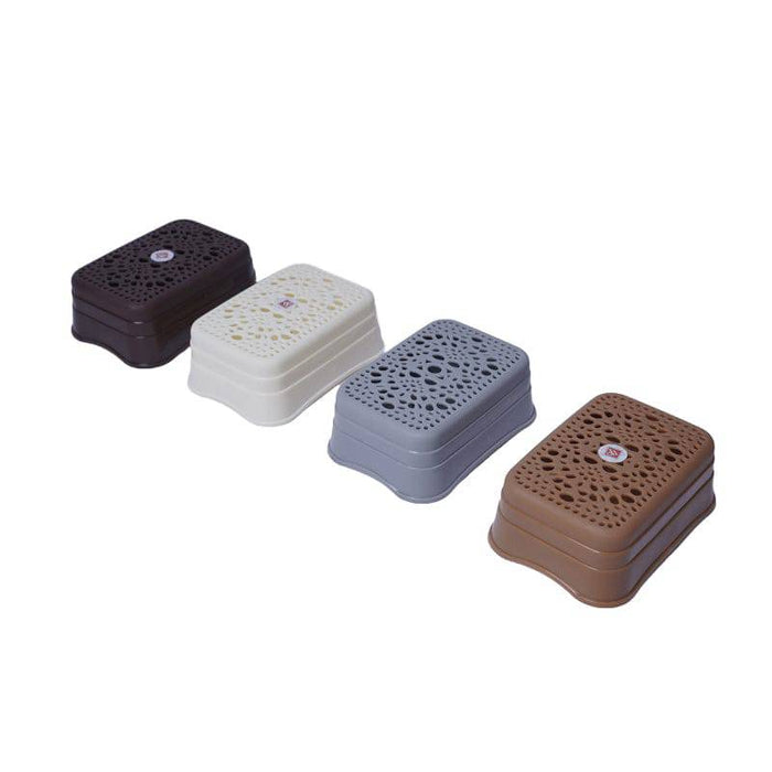 Soap Case With Lid Assorted Color - Set of 2