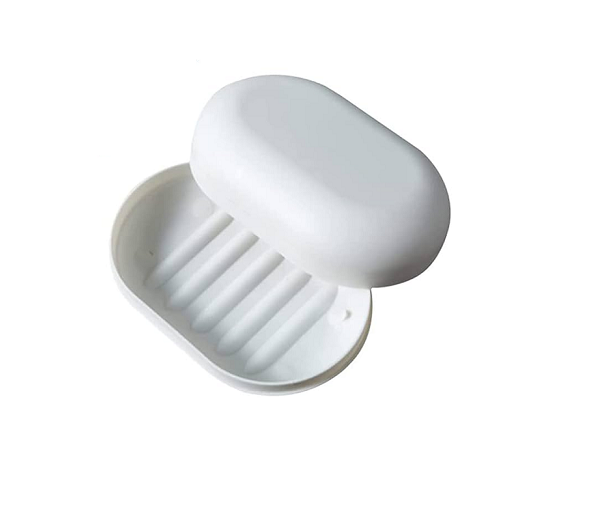 Plastic Soap Box (White) (LN SB 9200) - 1 Pc