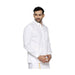 Ramraj Pure Cotton Full Sleeves White Readymade Shirt - FromIndia.com