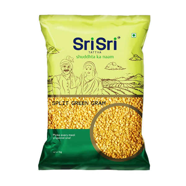 Sri Sri Tattva Moong Dal Split (Green Gram) - 1 kg