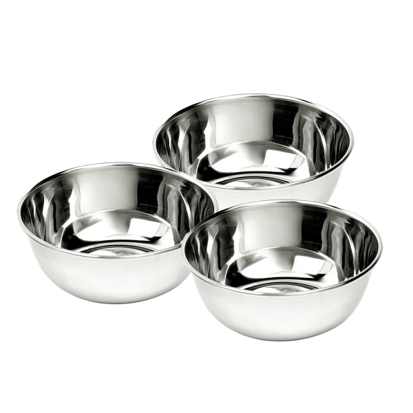 Butterfly Stainless Steel Small Curry / Dessert Bowl - Set of 3