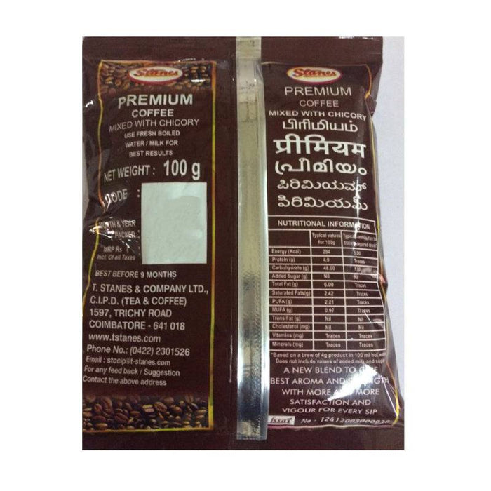 Stanes Premium Coffee Mixed With Chicory - 100 g