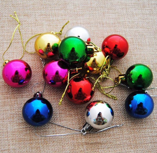 Christmas Decorative Tree Balls - 1 Packet (6pcs)