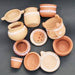 Ulamart Clay Kitchen Set 11 Pcs For Kids White Painting Kolam/Medium Size Earthenware Playset - FromIndia.com