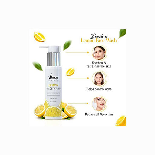 VCare lemon face wash-100ml - FromIndia.com