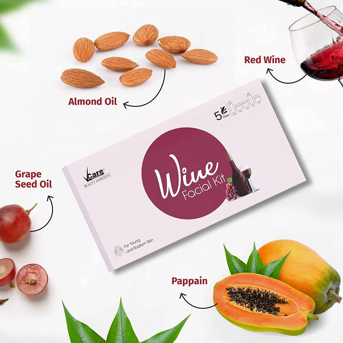 VCare Wine Facial Kit - FromIndia.com