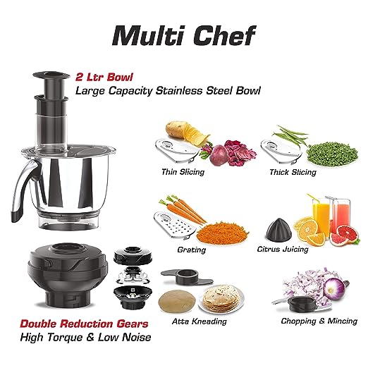 Vidiem ADC Mixer grinder 750 watt with 5 Jar in 1 Juicer Mixer Grinder - (1 Pc)