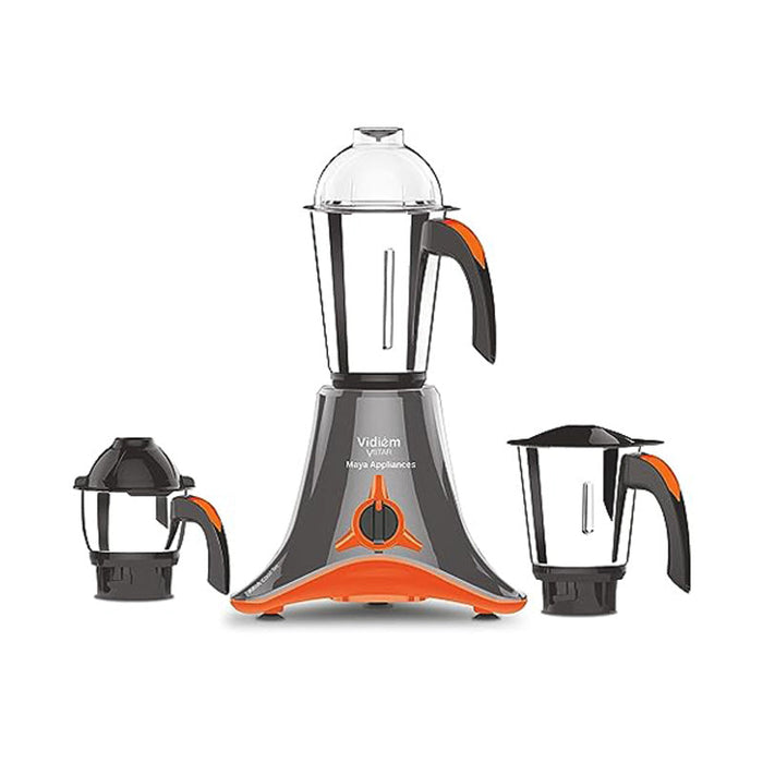 Vidiem V Star Mixer Grinder 521 Grey with Orange - (1 Pc)