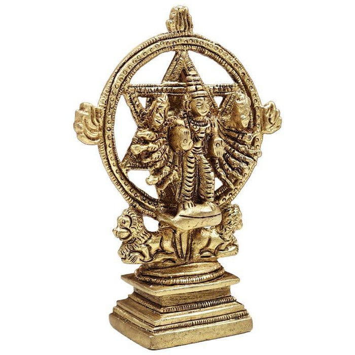 Brass Chakkarathalvar Small - 1 pc