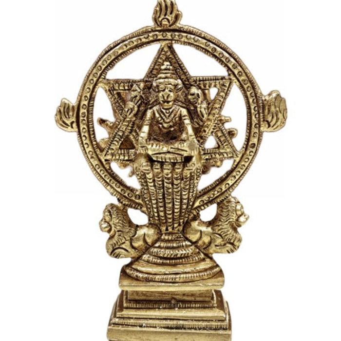 Brass Chakkarathalvar Small - 1 pc