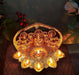Laxmi Ganesh Saraswati Idol With 5 Oil Divi Deepam Statue - FromIndia.com