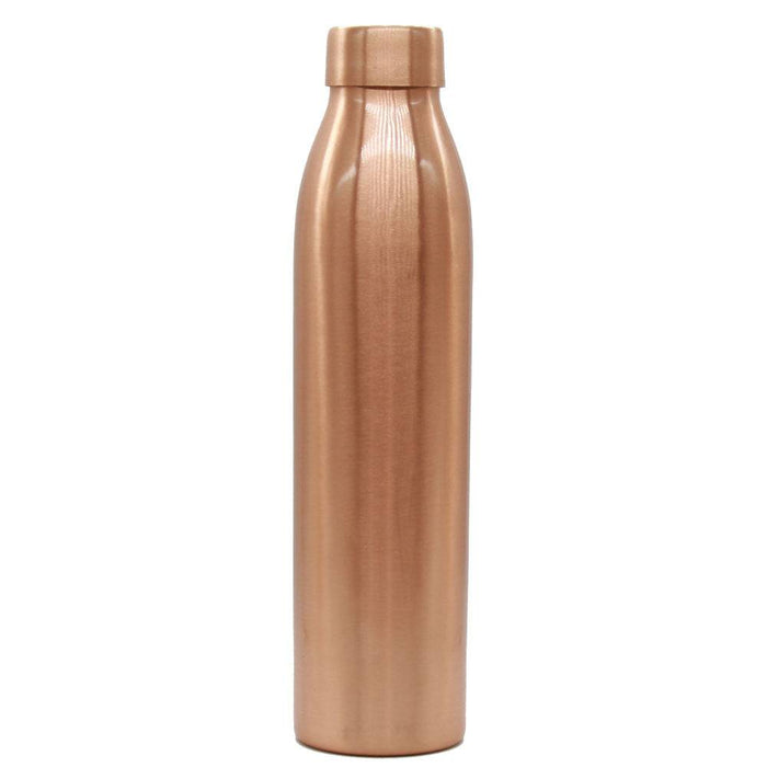 Copper Sembu Water Bottle With Matt Finish With Outer Cap - 950 ml