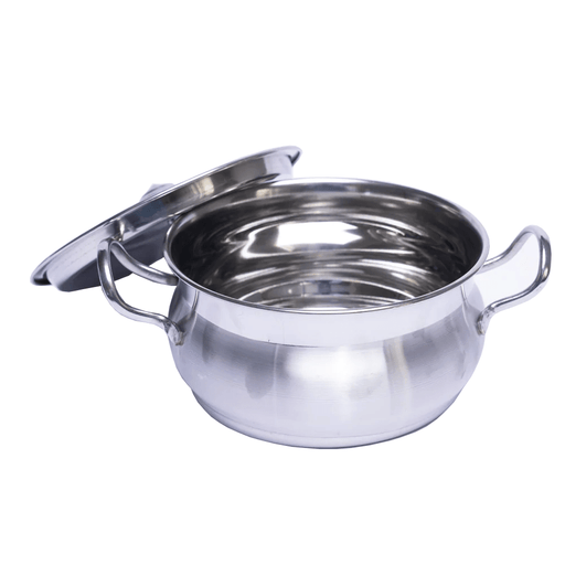 Stainless Steel Cook & serve Dish set of 3 - FromIndia.com