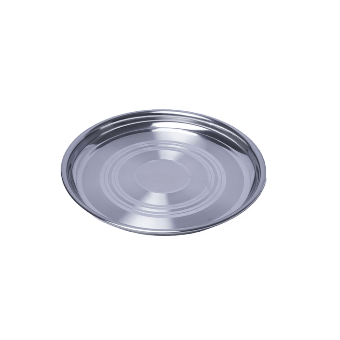 Stainless Steel Lunch Plate - Set of 2